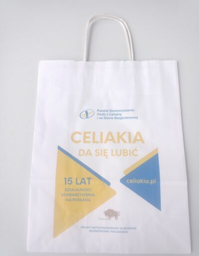 BIAŁA TORBA PAPIEROWA